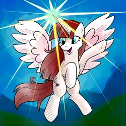 Size: 1026x1026 | Tagged: artist:brownwolffm, derpibooru import, lauren faust, oc, oc:fausticorn, safe, solo, unofficial characters only