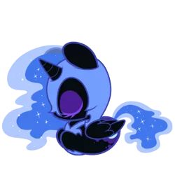 Size: 300x300 | Tagged: artist:miikanism, derpibooru import, nightmare moon, safe, sleeping, solo