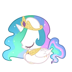 Size: 300x300 | Tagged: artist:miikanism, derpibooru import, princess celestia, safe, sleeping, solo