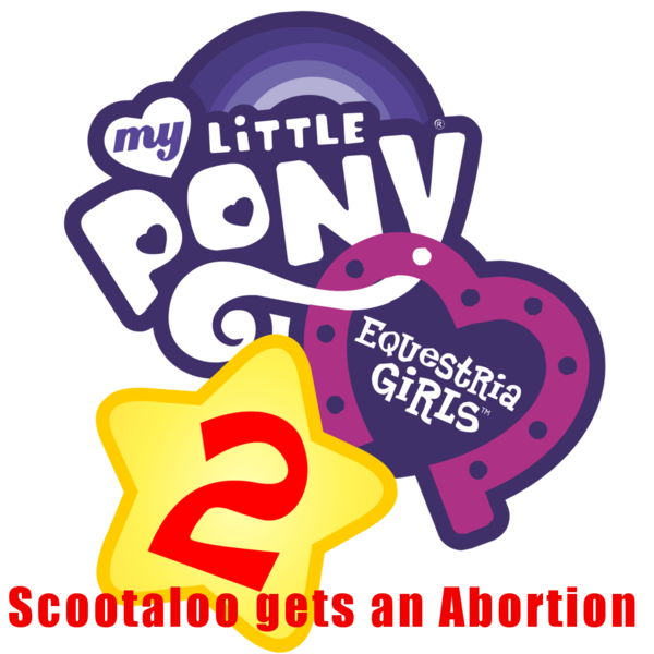 Size: 1024x1024 | Tagged: safe, derpibooru import, scootaloo, equestria girls, rainbow rocks, abortion, dude not funny, fake, joke, logo, seems legit, we are going to hell