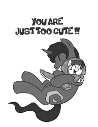 Size: 500x647 | Tagged: safe, artist:bunnimation, derpibooru import, twilight sparkle, ask twiceratops, blushing, blush sticker, cute, dad, eyes closed, father and daughter, filly, happy, hug, monochrome, open mouth, parent, smiling, twiceratops