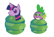 Size: 176x122 | Tagged: artist:php13, ask, askchrysalis, cocoon, derpibooru import, safe, spike, tumblr, twilight sparkle