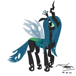 Size: 1100x1100 | Tagged: safe, artist:neighewbie1030, derpibooru import, queen chrysalis, solo