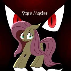 Size: 600x600 | Tagged: artist:30clock, derpibooru import, fluttershy, pixiv, safe, solo, stare master