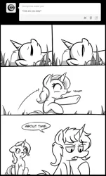 Size: 700x1157 | Tagged: safe, artist:theparagon, derpibooru import, trixie, ask trixie, ask, comic, stoned trixie, tumblr