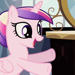 Size: 399x399 | Tagged: a canterlot wedding, animated, cropped, cute, cutedance, derpibooru import, duo, eyes closed, female, filly, filly twilight sparkle, grin, happy, hug, princess cadance, safe, screencap, smiling, teen princess cadance, twiabetes, twilight sparkle, younger