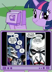 Size: 563x771 | Tagged: batman, dc comics, derpibooru import, exploitable meme, meme, obligatory pony, safe, the joker, tv meme, twiface, twilight sparkle