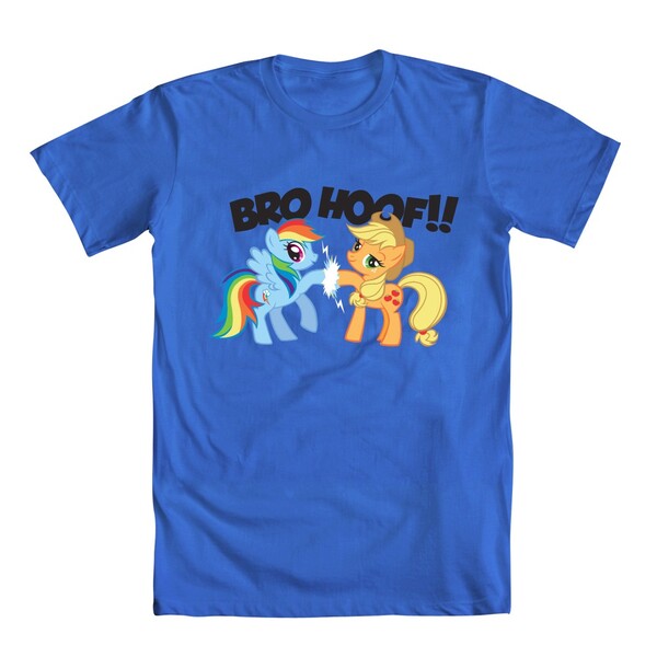 Size: 1000x1000 | Tagged: applejack, clothes, derpibooru import, hoofbump, official, rainbow dash, safe, shirt, welovefine