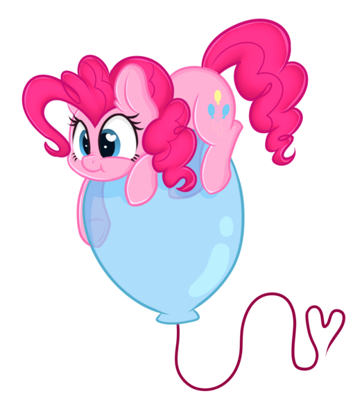 Size: 1057x1246 | Tagged: artist:shyshyoctavia, balloon, balloon sitting, cute, derpibooru import, heart, pinkie pie, riding, safe, solo, then watch her balloons lift her up to the sky