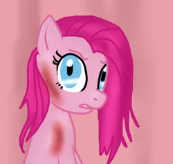 Size: 500x474 | Tagged: artist:taybar04, derpibooru import, pinkamena diane pie, pinkie pie, semi-grimdark, solo