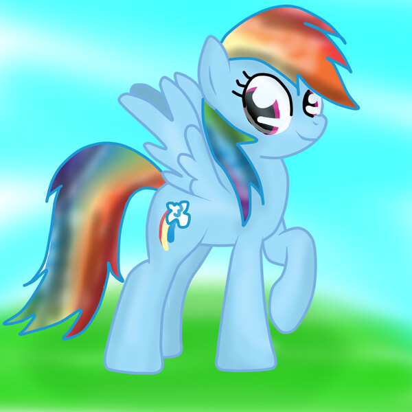 Size: 1000x1000 | Tagged: artist:taybar04, derpibooru import, rainbow dash, safe, solo