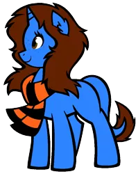 Size: 750x942 | Tagged: safe, artist:son-of-an-assbutt, derpibooru import, oc, unofficial characters only, pony, unicorn, clothes, female, freckles, mare, scarf, solo