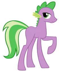 Size: 5555x6334 | Tagged: absurd resolution, artist:pappkarton, derpibooru import, long legs, ponified, ponified spike, .psd available, safe, simple background, solo, spike, tall, transparent background, vector