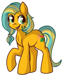 Size: 364x431 | Tagged: safe, artist:lulubell, derpibooru import, earth pony, pony, g1, g1 to g4, generation leap, simple background, solo, transparent background, tutti frutti