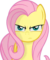 Size: 3000x3570 | Tagged: artist:godoffury, derpibooru import, fluttershy, safe, serious face, simple background, solo, transparent background, vector