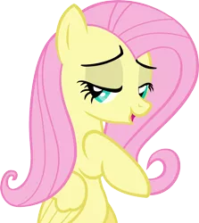 Size: 5341x6000 | Tagged: absurd resolution, bedroom eyes, derpibooru import, fluttershy, rainbow falls, safe, simple background, solo, transparent background, vector