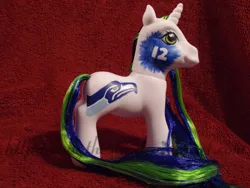 Size: 600x450 | Tagged: 12th man, 12th mare, american football, artist:ladythesta, custom, derpibooru import, irl, nfl, photo, safe, seattle seahawks