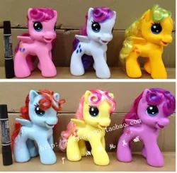 Size: 463x451 | Tagged: safe, derpibooru import, applejack, fluttershy, pinkie pie, rainbow dash, rarity, twilight sparkle, pegasus, pony, bootleg, brushable, flapplejack, g3.5, g4 to g3.5, generation leap, irl, mane six, pegasus pinkie pie, pegasus rarity, pegasus twilight sparkle, photo, race swap, taobao, toy