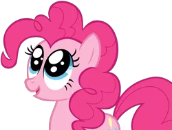 Size: 3651x2780 | Tagged: anime eyes, artist:umbravivens, cute, derpibooru import, diapinkes, happy, high res, pinkie apple pie, pinkie pie, safe, simple background, smiling, solo, stare, transparent background, vector