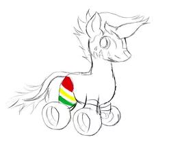 Size: 3436x2973 | Tagged: artist:owlvortex, derpibooru import, oc, original species, safe, sketch, solo, unofficial characters only, wheelpone, zebra