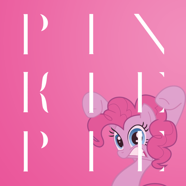 Size: 1024x1024 | Tagged: album cover, album parody, artist:metal6is6art6, black metal, deafheaven, pinkie pie, safe, solo, sunbather