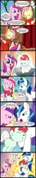 Size: 573x2800 | Tagged: angel bunny, artist:madmax, comic, crossover, crying, cute, derpibooru import, fluttershy, idiot, pet shop of horrors, princess cadance, reference, safe, shining armor, shining armor is a goddamn moron, unico