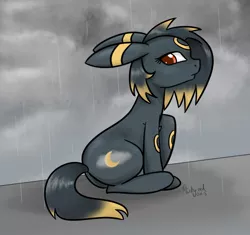 Size: 900x847 | Tagged: artist:minty-red, derpibooru import, pokémon, ponified, ponymon, safe, solo, umbreon