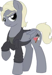 Size: 772x1112 | Tagged: safe, artist:tambelon, derpibooru import, ponified, pegasus, pony, female, mare, maria, solo, the last of us, video game