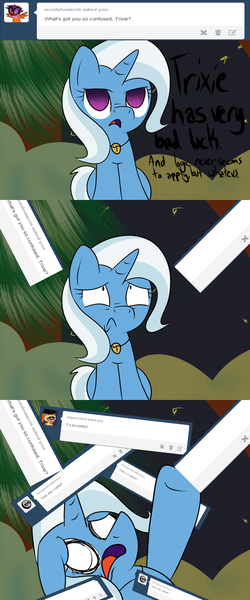 Size: 700x1680 | Tagged: safe, artist:shiverbear, derpibooru import, trixie, pony, unicorn, ask, ask-confused-trixie, comic, female, mare, solo, tumblr