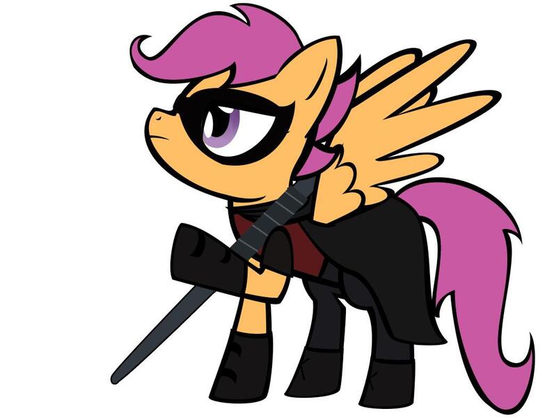 389522 Safe Artistkeyannaklm Derpibooru Import Scootaloo Batman Crossover Dc Comics 