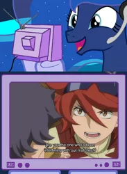 Size: 563x769 | Tagged: angry, chairman mashita, derpibooru import, exploitable, exploitable meme, gundam, gundam build fighters, meme, obligatory pony, princess luna, reiji, safe, tv meme