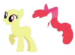 Size: 578x426 | Tagged: safe, artist:selenaede, derpibooru import, apple bloom, earth pony, pony, bald, base, older, solo