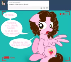 Size: 1236x1076 | Tagged: artist:shinta-girl, ask, derpibooru import, oc, oc:shinta pony, safe, solo, spanish, translated in the description, tumblr, unofficial characters only