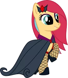 Size: 6306x7228 | Tagged: absurd resolution, artist:ulyssesgrant, clothes, costume, derpibooru import, fangs, nightmare night, oc, oc:ion, safe, simple background, solo, transparent background, unofficial characters only, vampire, vector
