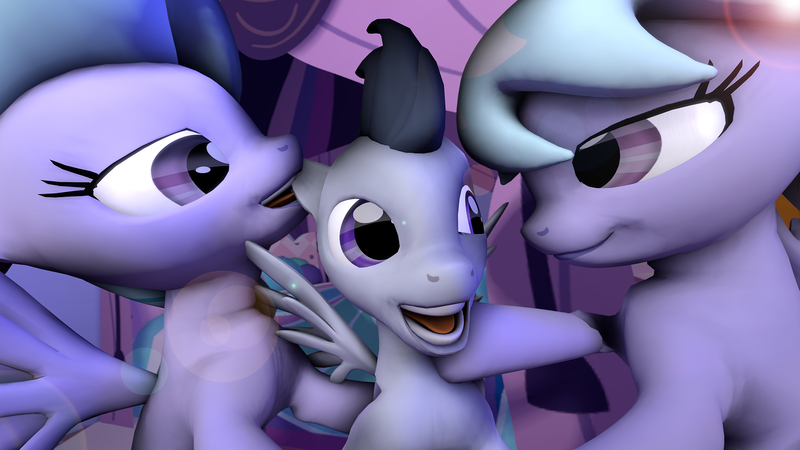 Size: 1920x1080 | Tagged: 3d, artist:gmodsfmponiesaftermidnight, cloudchaser, derpibooru import, female, flitter, flitterumble, flitterumblechaser, foalcon, implied threesome, licking, male, questionable, rumble, rumblechaser, rumble gets both the mares, shipping, source filmmaker, straight, straight shota