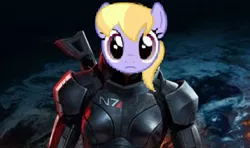 Size: 600x354 | Tagged: armor, cloud kicker, commander shepard, derpibooru import, fanfic, fanfic:the life and times of a winning pony, femshep, gamer poop, mans1ay3r, mass effect, n7 armor, safe, solo, we'll bang ok, winningverse