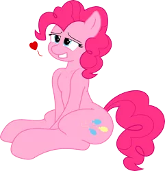 Size: 5000x5177 | Tagged: suggestive, artist:darknisfan1995, derpibooru import, pinkie pie, absurd resolution, cute, diapinkes, female, heart, simple background, solo, solo female, transparent background, vector