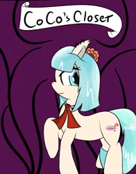 Size: 1280x1630 | Tagged: safe, artist:yorky, derpibooru import, coco pommel, coco-pommels-closet, explicit source, solo, tumblr