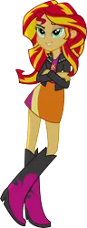 Size: 3000x7804 | Tagged: safe, artist:givralix, derpibooru import, sunset shimmer, equestria girls, absurd resolution, simple background, solo, transparent background, vector