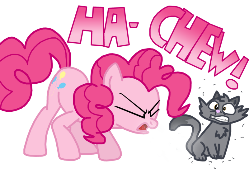 Size: 4000x2780 | Tagged: achoo, allergies, artist:masterxtreme, cat, cute, derpibooru import, diapinkes, fetish, humor, pinkie pie, safe, sneezing, sneezing fetish, solo, spray