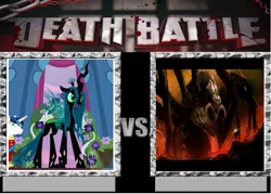 Size: 665x477 | Tagged: death battle, derpibooru import, queen chrysalis, safe, the silmarillion, tolkien, ungoliant