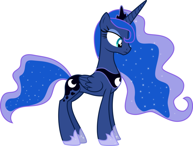 Size: 7917x6000 | Tagged: absurd resolution, artist:byteslice, derpibooru import, luna eclipsed, princess luna, safe, simple background, solo, transparent background, vector