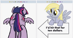 Size: 514x272 | Tagged: suggestive, artist:jitterbugjive, derpibooru import, derpy hooves, twilight sparkle, twilight sparkle (alicorn), alicorn, pony, derpibooru, animated, behind, both cutie marks, butt shake, exploitable meme, female, juxtaposition, juxtaposition win, lesbian, mare, meme, meta, plot, shipping, simple background, solo, solo female, strategically covered, tail censor, transparent background, twerking, twerpy, twibutt, wiggling