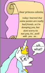 Size: 454x744 | Tagged: artist needed, breakup, comic, derpibooru import, dumped, letter, princess celestia, rejection, safe, source needed