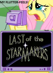 Size: 560x767 | Tagged: courage the cowardly dog, dem feels, derpibooru import, exploitable meme, feels, fluttercry, fluttershy, meme, obligatory pony, safe, tv meme