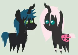 Size: 800x569 | Tagged: artist:unicornofcreativity, changeling, changeling oc, derpibooru import, hybrid, interspecies offspring, magical lesbian spawn, oc, oc:pomf puff, offspring, parent:oc:fluffle puff, parent:queen chrysalis, parents:canon x oc, parents:chrysipuff, pink changeling, pointy ponies, safe, unofficial characters only