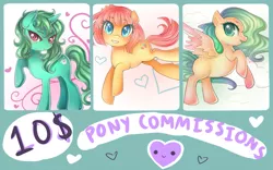 Size: 1251x783 | Tagged: safe, artist:fensuichan, derpibooru import, oc, unofficial characters only, earth pony, pegasus, pony, unicorn, commission, commission info, prices