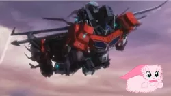 Size: 839x472 | Tagged: safe, derpibooru import, oc, oc:fluffle puff, original species, beast hunters, crossover, meme, optimus prime, super fluff, transformers, transformers prime