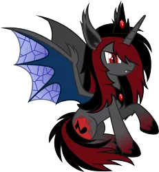 Size: 8093x8745 | Tagged: safe, artist:bluethunder66, derpibooru import, oc, unofficial characters only, alicorn, bat pony, pony, absurd resolution, alicorn oc, fangs, simple background, solo, transparent background, vector