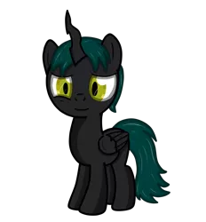 Size: 2600x2800 | Tagged: safe, artist:law44444, derpibooru import, oc, oc:tyke, unofficial characters only, changeling, pegasus, pony, changeling oc, offspring, parent:queen chrysalis, simple background, solo, transparent background, vector